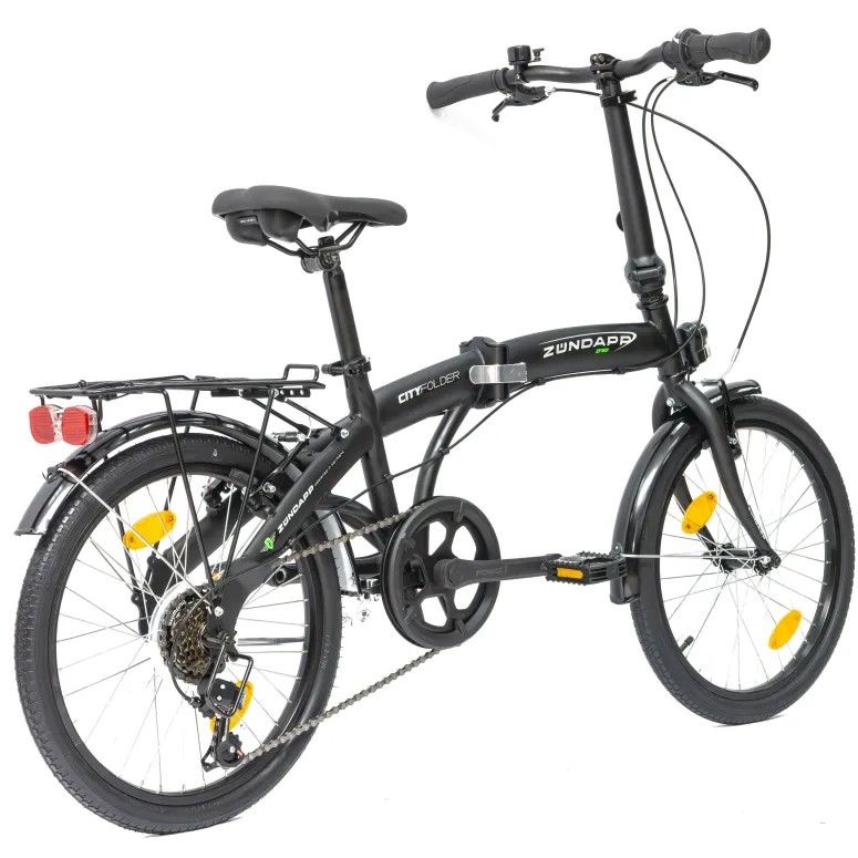 Rower Składany 20 Stal Męski Damski Miejski Składak Dzwonek Światła Bagaż