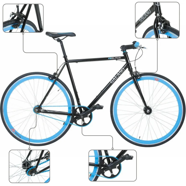 Rower Męski Ostre Koło 28" Dual Pivot Singlespeed Lekki Vintage Flip Flop