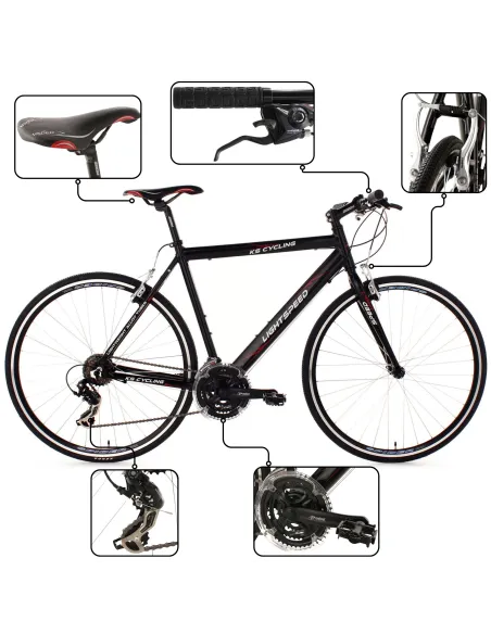 Rower Męski Szosowy 28" Aluminiowy Kolarzówka 21 Biegów SHIMANO Lekki