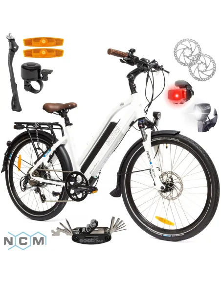 Rower Elektryczny Męski Damski Miejski Koła 26" SHIMANO Hydraulika 13 Ah