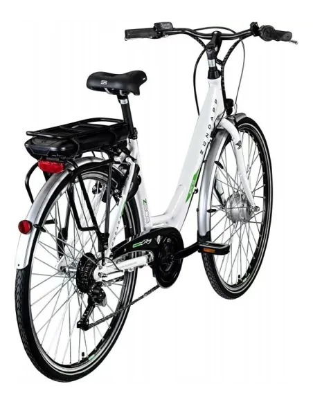 Rower Elektryczny Damski Miejski 28 250W Aluminium Shimano Bagażnik Światła