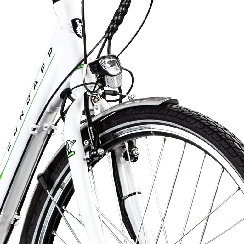 Rower Elektryczny Damski Miejski 28 250W Aluminium Shimano Bagażnik Światła