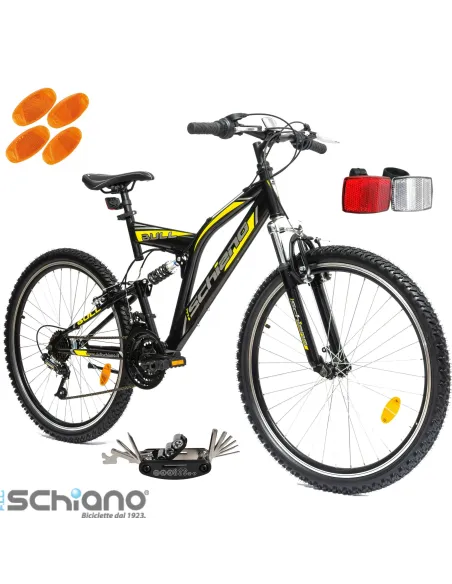 Rower Górski 26 Młodzieżowy Stal Pełna Amortyzacja Stopka Odblaski