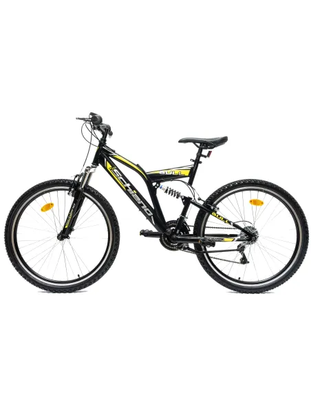 Rower Górski 26 Młodzieżowy Stal Pełna Amortyzacja Stopka Odblaski