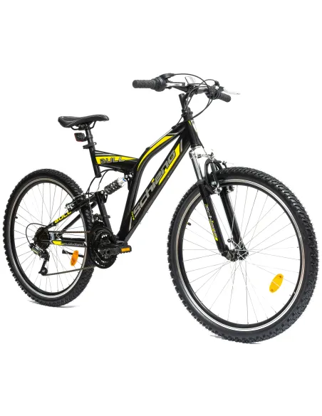 Rower Górski 26 Młodzieżowy Stal Pełna Amortyzacja Stopka Odblaski