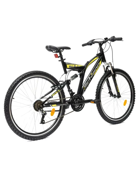 Rower Górski 26 Młodzieżowy Stal Pełna Amortyzacja Stopka Odblaski