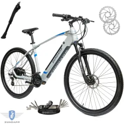 Rower Elektryczny Damski Męski Górski 29 MTB SHIMANO 250 W LCD Hydraulika