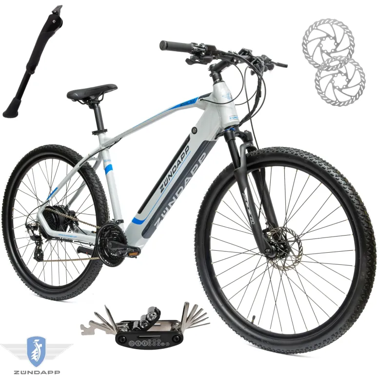 Rower Elektryczny Damski Męski Górski 29 MTB SHIMANO 250 W LCD Hydraulika