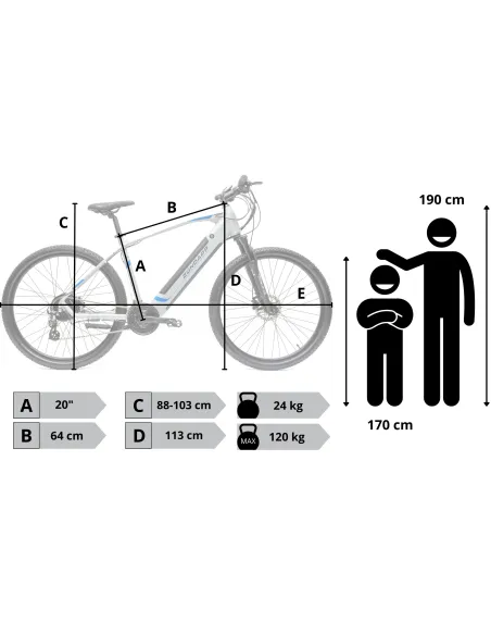 Rower Elektryczny Damski Męski Górski 29 MTB SHIMANO 250 W LCD Hydraulika
