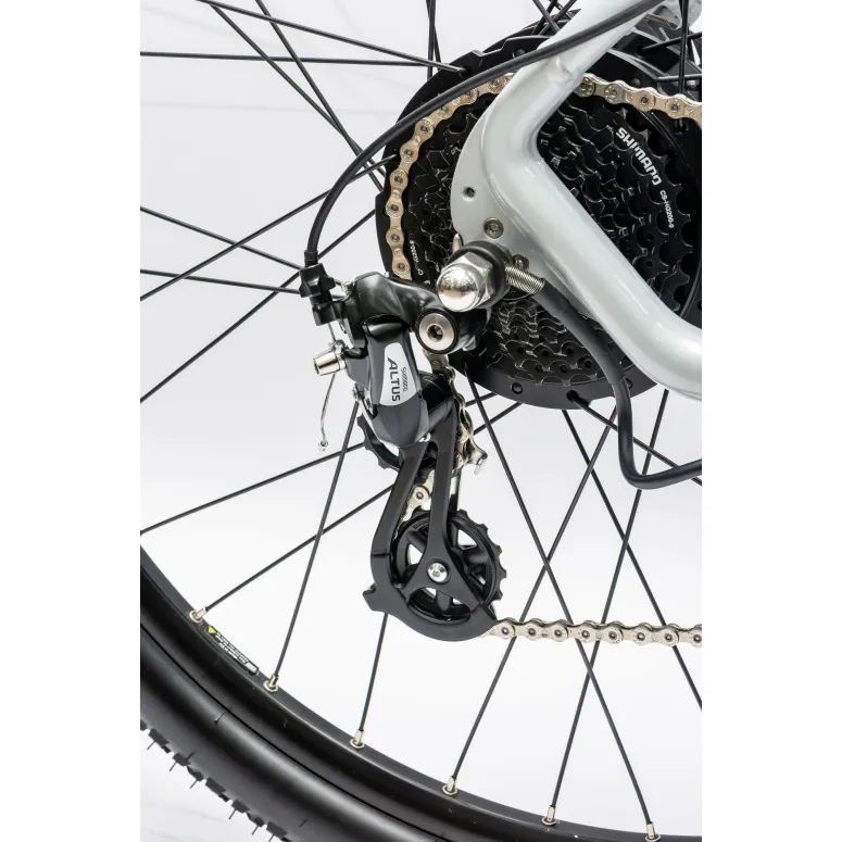 Rower Elektryczny Damski Męski Górski 29 MTB SHIMANO 250 W LCD Hydraulika