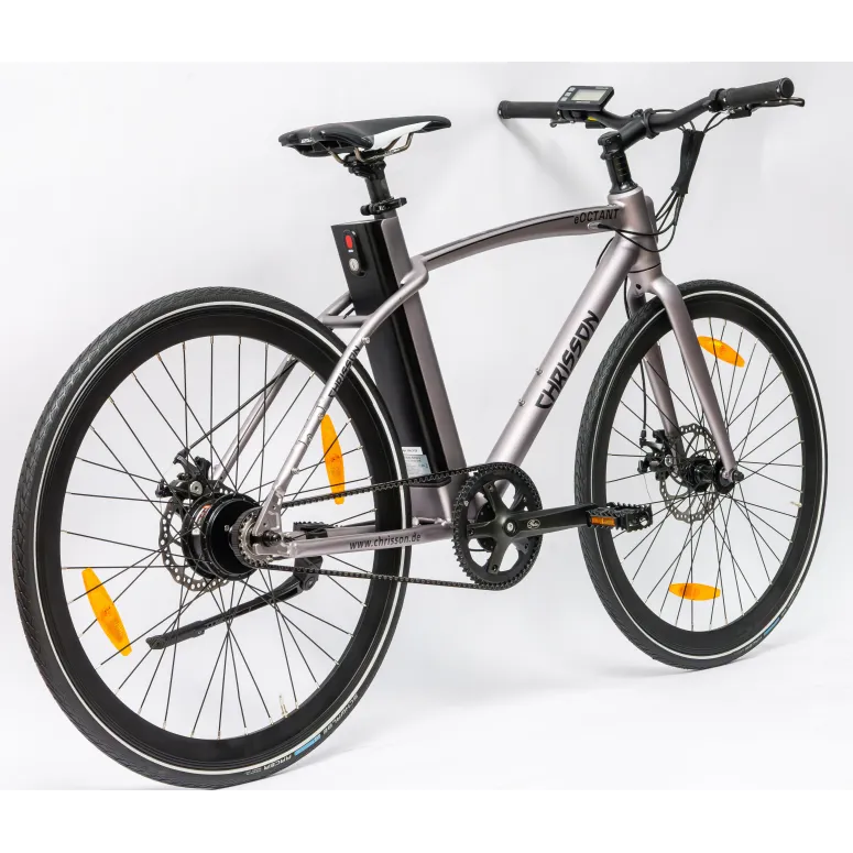 Rower Elektryczny Męski Trekkingowy Koła 28" LCD 250 W Aluminium Tarcze