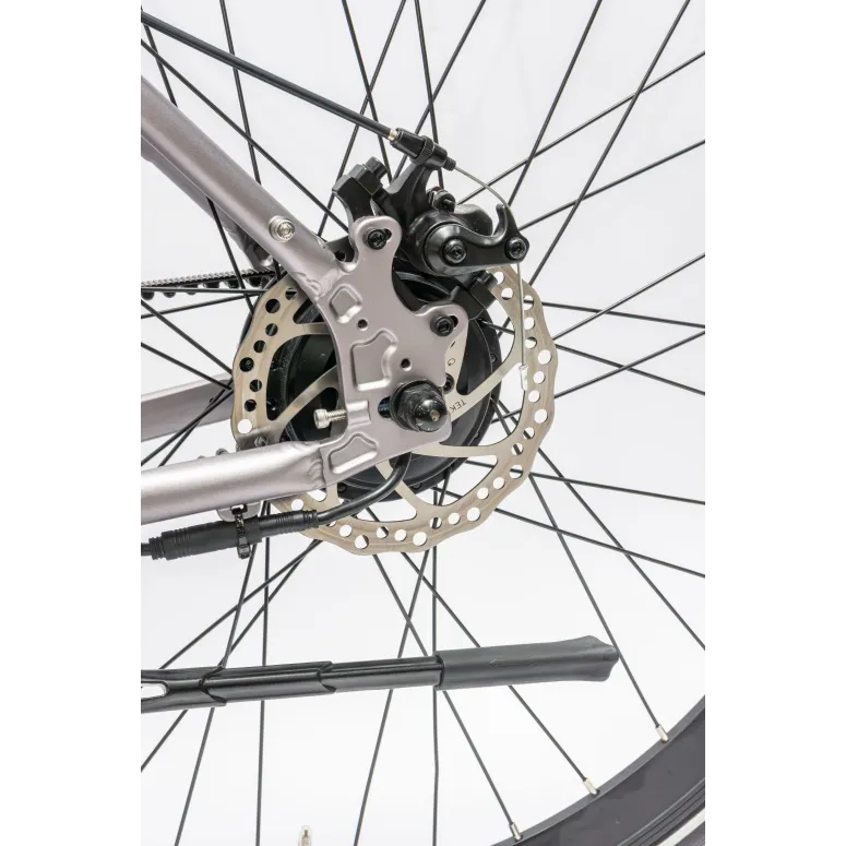 Rower Elektryczny Męski Trekkingowy Koła 28" LCD 250 W Aluminium Tarcze