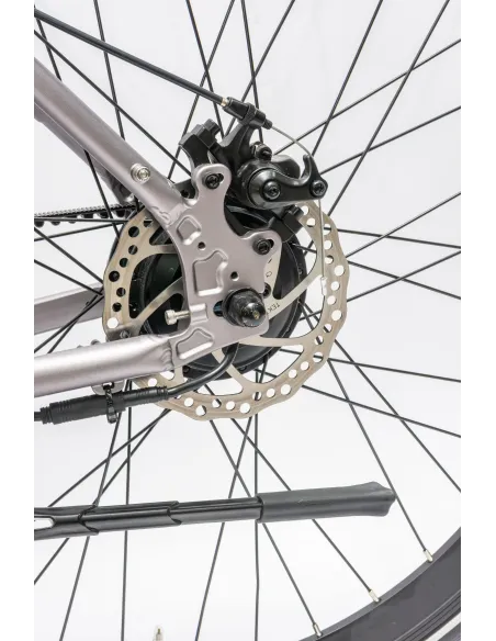 Rower Elektryczny Męski Trekkingowy Koła 28" LCD 250 W Aluminium Tarcze