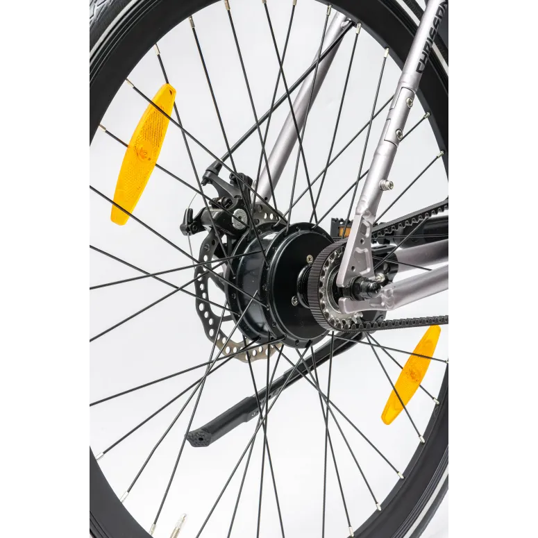 Rower Elektryczny Męski Trekkingowy Koła 28" LCD 250 W Aluminium Tarcze