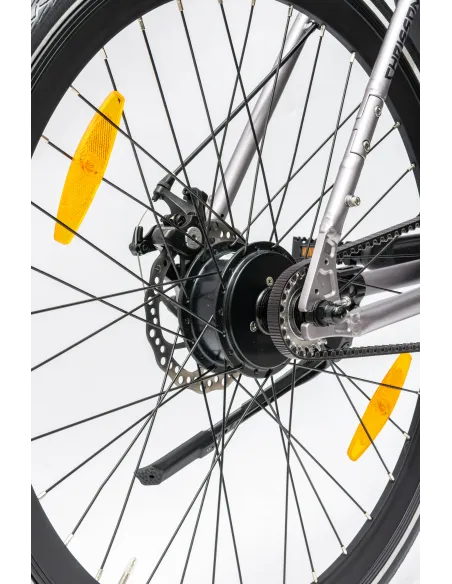 Rower Elektryczny Męski Trekkingowy Koła 28" LCD 250 W Aluminium Tarcze