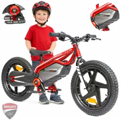 Motorower Dziecięcy Koła 16" do 12 km/h 150 W 5.2 Ah Odblaski Felgi