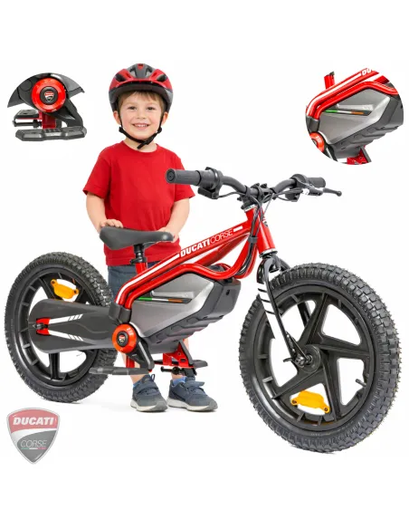 Motorower Dziecięcy Koła 16" do 12 km/h 150 W 5.2 Ah Odblaski Felgi