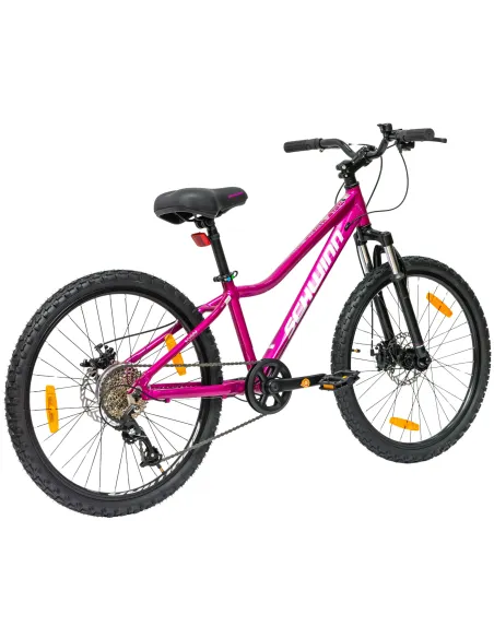 Rower Dziewczęcy Górski Koła 24" Junior MTB Aluminium Tarcze Amory SHIMANO