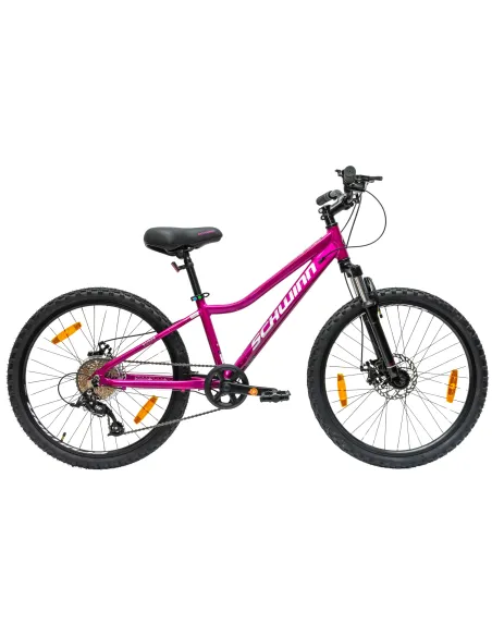 Rower Dziewczęcy Górski Koła 24" Junior MTB Aluminium Tarcze Amory SHIMANO