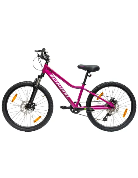 Rower Dziewczęcy Górski Koła 24" Junior MTB Aluminium Tarcze Amory SHIMANO