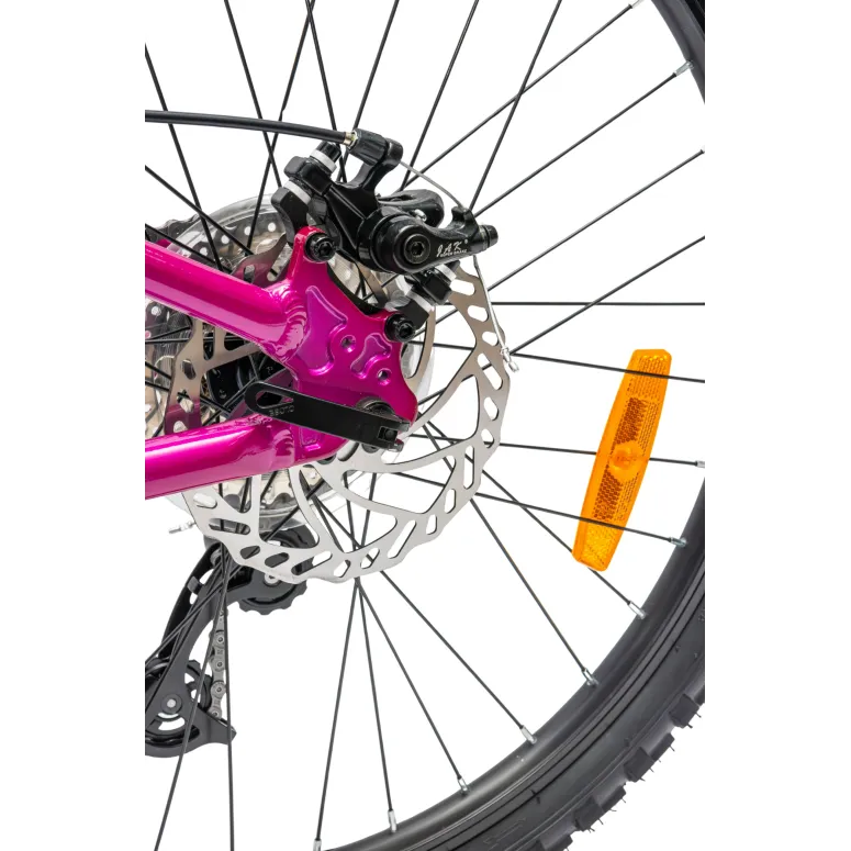 Rower Dziewczęcy Górski Koła 24" Junior MTB Aluminium Tarcze Amory SHIMANO