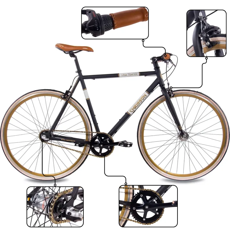 Rower Miejski 28 Męski Stal Uniwersalny Pivoty Trzybiegowy Retro Vintage