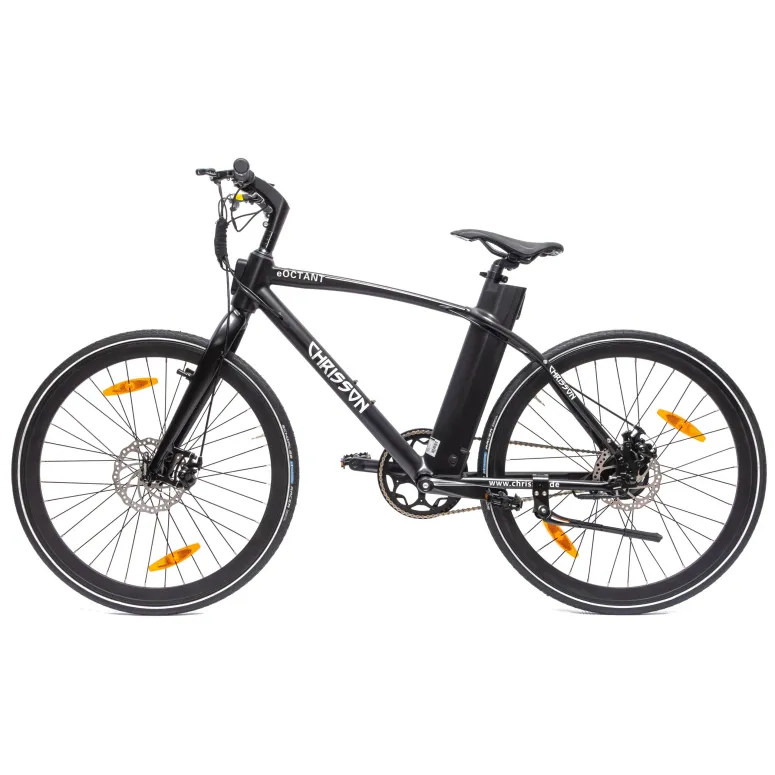 Rower Elektryczny Męski Trekkingowy Koła 28" LCD 250 W Tarcze Aluminium