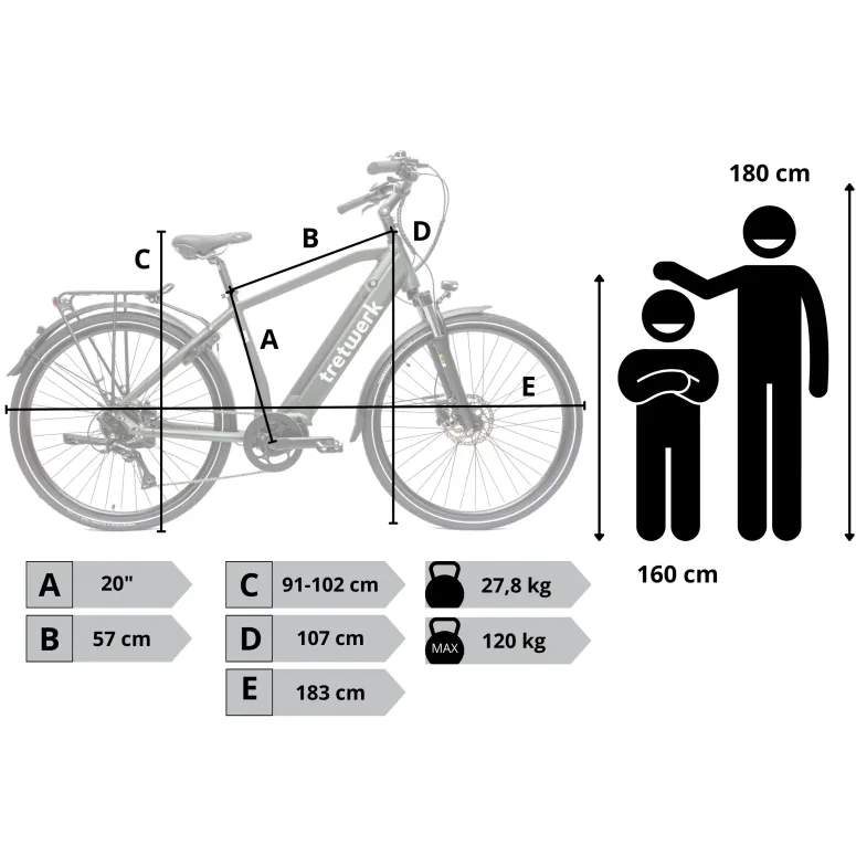 Rower Elektryczny Męski Trekkingowy 28" SHIMANO LCD 250 W Alu Hydraulika