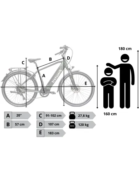 Rower Elektryczny Męski Trekkingowy 28" SHIMANO LCD 250 W Alu Hydraulika