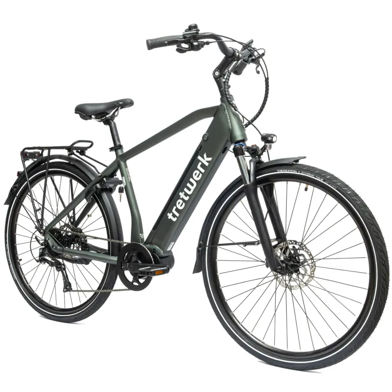 Rower Elektryczny Męski Trekkingowy 28" SHIMANO LCD 250 W Alu Hydraulika