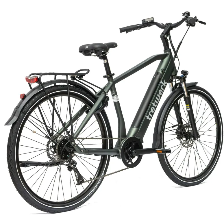 Rower Elektryczny Męski Trekkingowy 28" SHIMANO LCD 250 W Alu Hydraulika