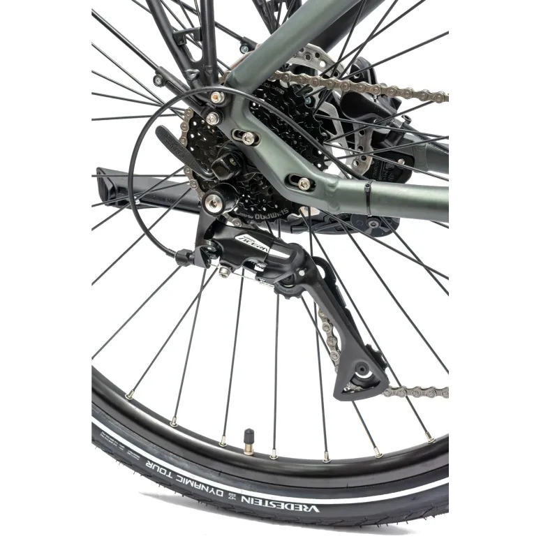 Rower Elektryczny Męski Trekkingowy 28" SHIMANO LCD 250 W Alu Hydraulika