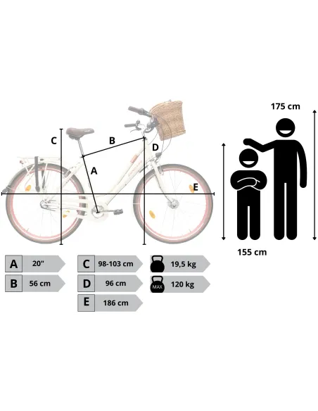Rower Damski Miejski 28" SHIMANO Nexus Koszyk Błotniki Oświetlenie Dynamo