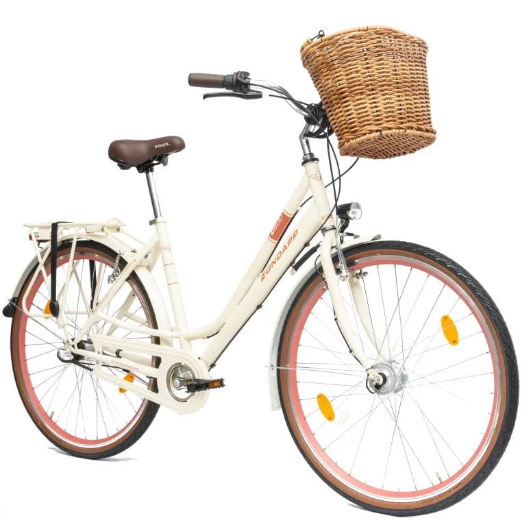 Rower Damski Miejski 28" SHIMANO Nexus Koszyk Błotniki Oświetlenie Dynamo