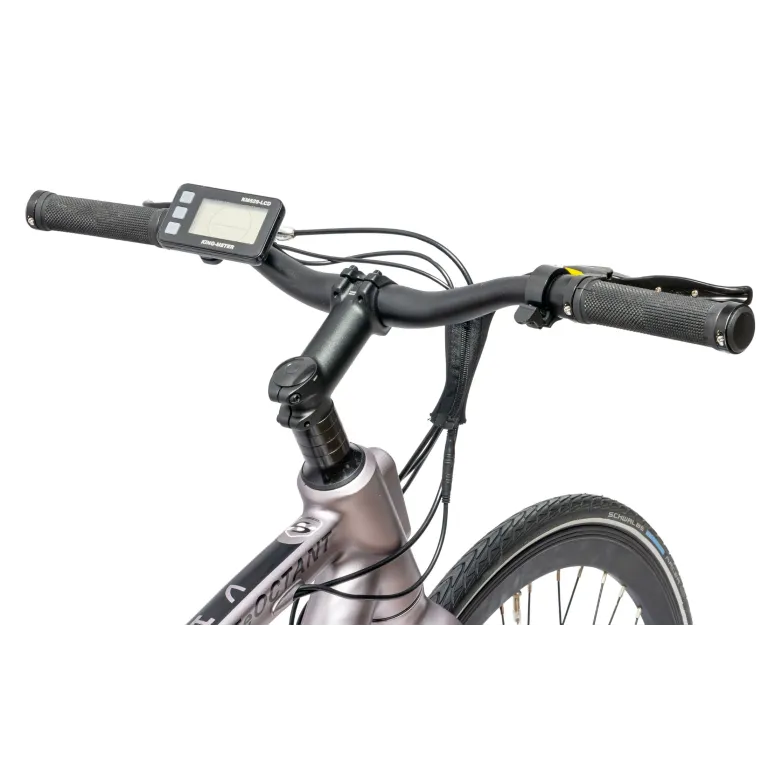 Rower Elektryczny Męski Trekkingowy Koła 28" LCD 250 W Aluminium Tarcze