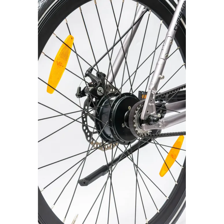 Rower Elektryczny Męski Trekkingowy Koła 28" LCD 250 W Aluminium Tarcze