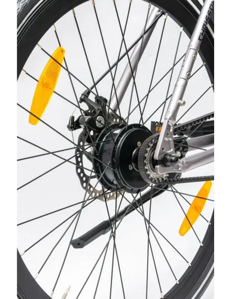 Rower Elektryczny Męski Trekkingowy Koła 28" LCD 250 W Aluminium Tarcze