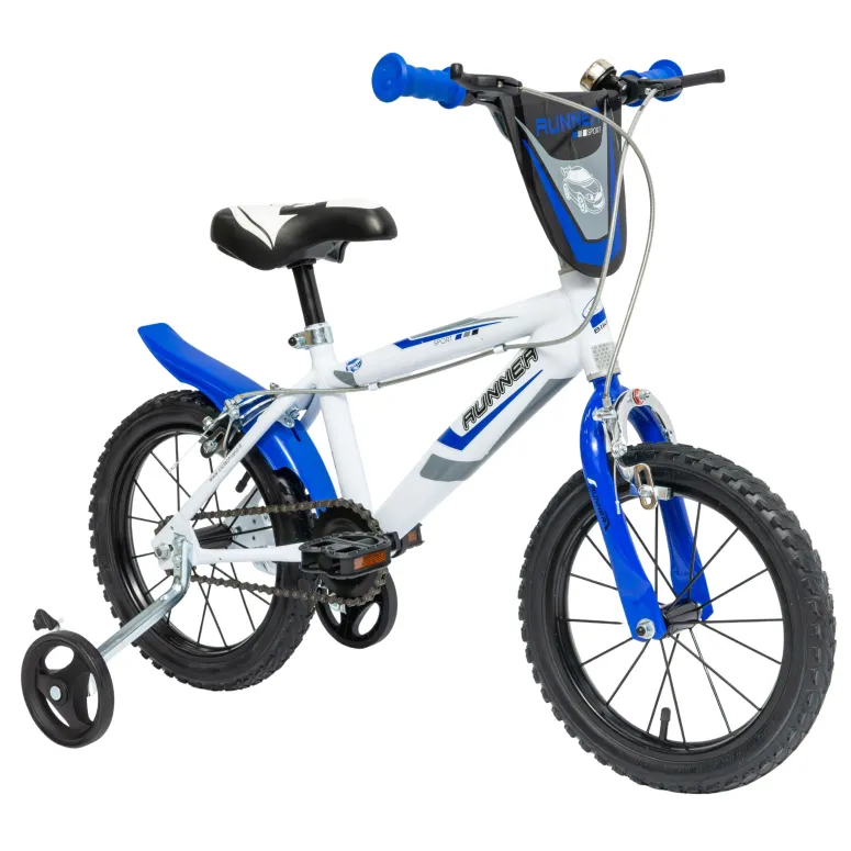 Rower Dziecięcy Chłopięcy Koła 14" Kółka Boczne Błotnik Tarcza 4 lata +