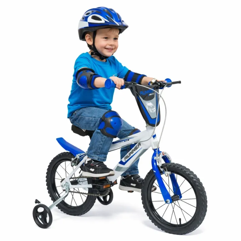 Rower Dziecięcy Chłopięcy Koła 14" Kółka Boczne Błotnik Tarcza 4 lata +