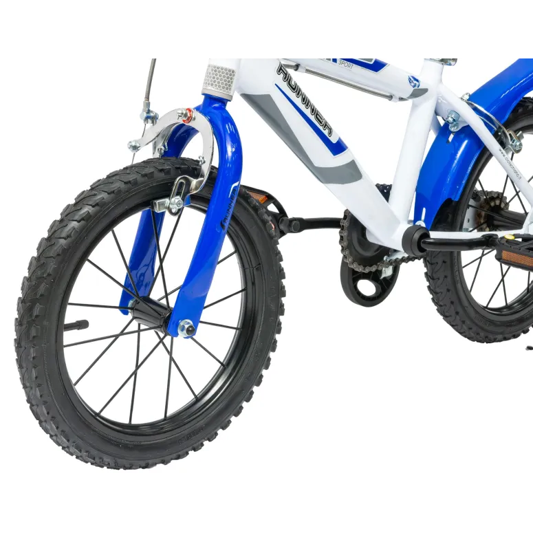 Rower Dziecięcy Chłopięcy Koła 14" Kółka Boczne Błotnik Tarcza 4 lata +