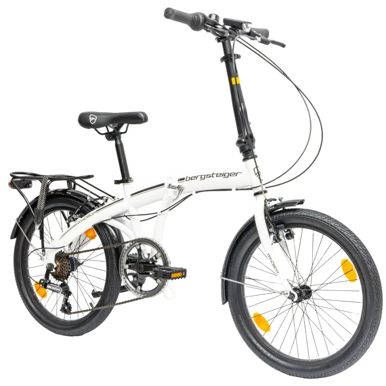 Rower Męski Damski Składany Koła 20" Błotniki Składak Bagażnik Oświetlenie