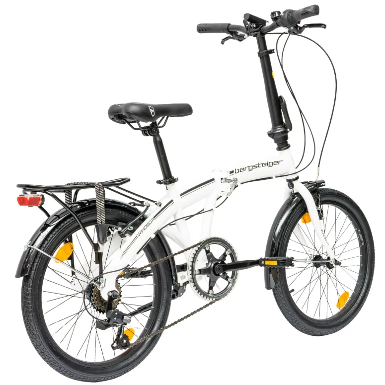 Rower Męski Damski Składany Koła 20" Błotniki Składak Bagażnik Oświetlenie