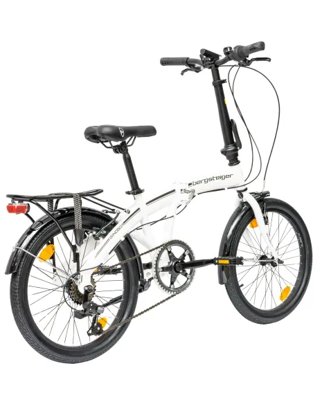 Rower Męski Damski Składany Koła 20" Błotniki Składak Bagażnik Oświetlenie