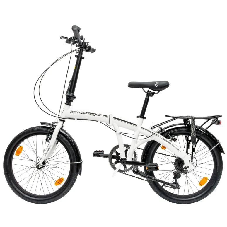 Rower Męski Damski Składany Koła 20" Błotniki Składak Bagażnik Oświetlenie