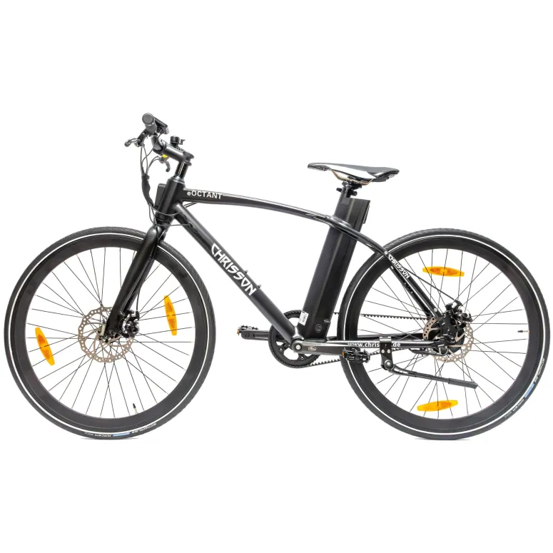 Rower Elektryczny Męski Trekkingowy 28" LCD 250 W ALU Oświetlenie Stopka