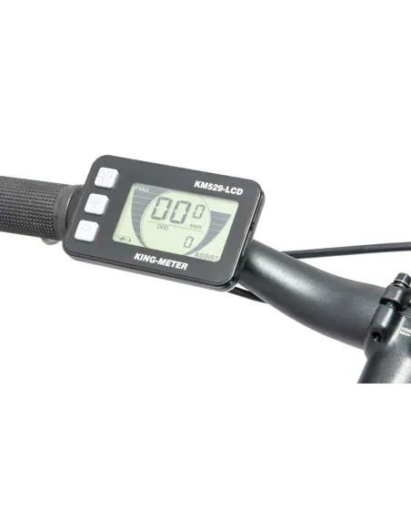 Rower Elektryczny Męski Trekkingowy 28" LCD 250 W ALU Oświetlenie Stopka