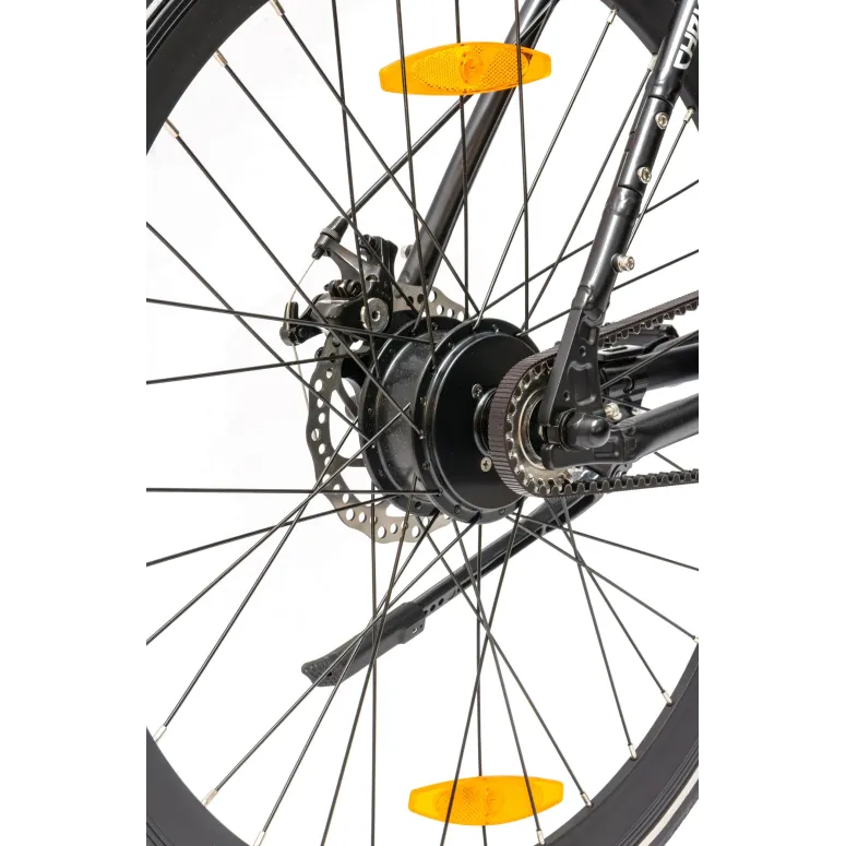 Rower Elektryczny Męski Trekkingowy 28" LCD 250 W ALU Oświetlenie Stopka