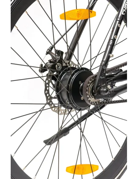 Rower Elektryczny Męski Trekkingowy 28" LCD 250 W ALU Oświetlenie Stopka