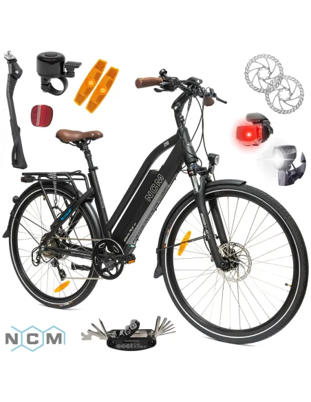 Rower Elektryczny Męski Damski Miejski Koła 28" SHIMANO Hydraulika 13 Ah