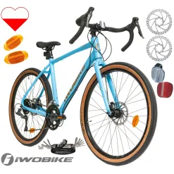 Rower Męski Gravel 27,5" Shimano Claris Tarcze Aluminium IWOBIKE 2025 Lekki